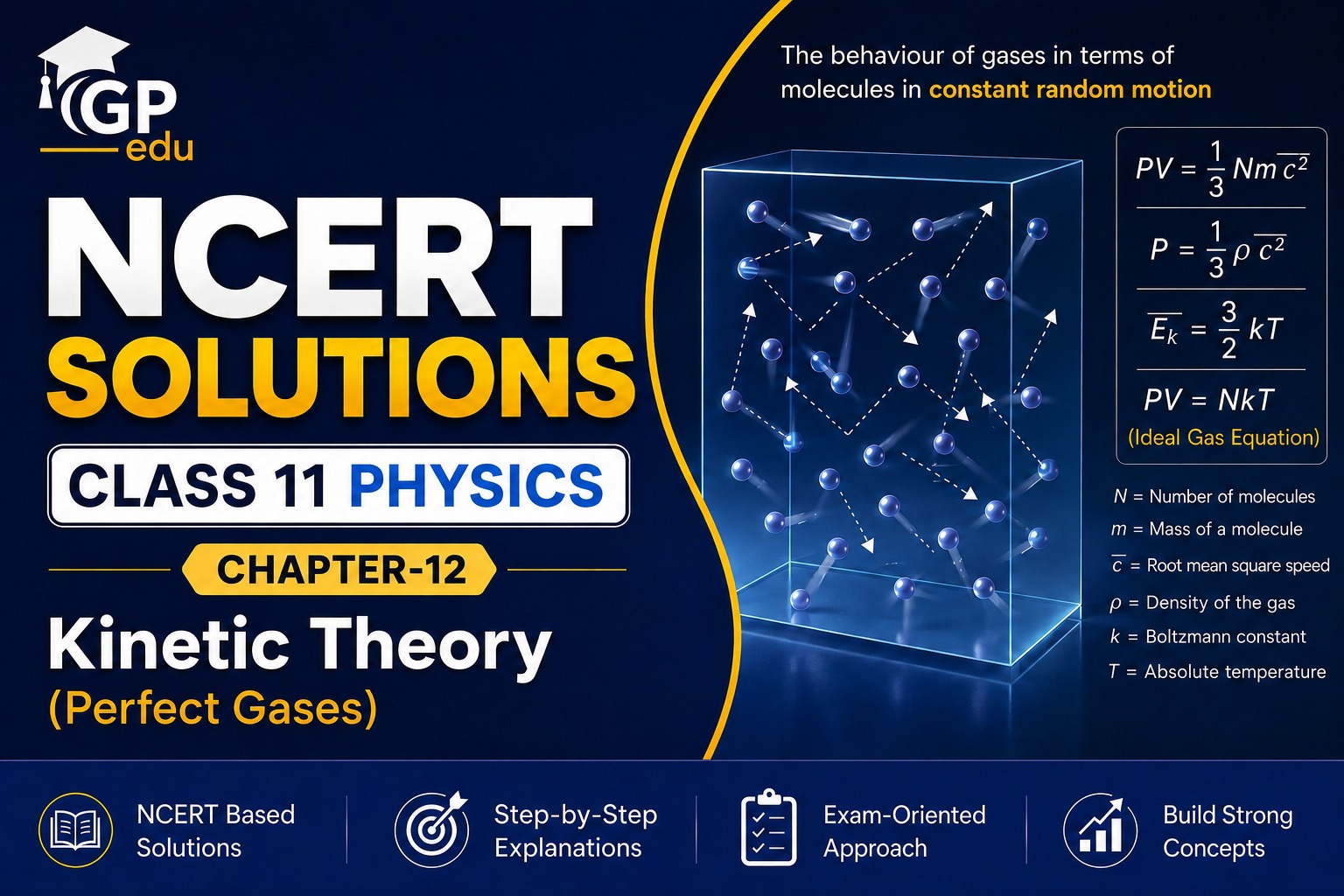 NCERT Solutions for Class 11 Physics Chapter 12 Kinetic Theory