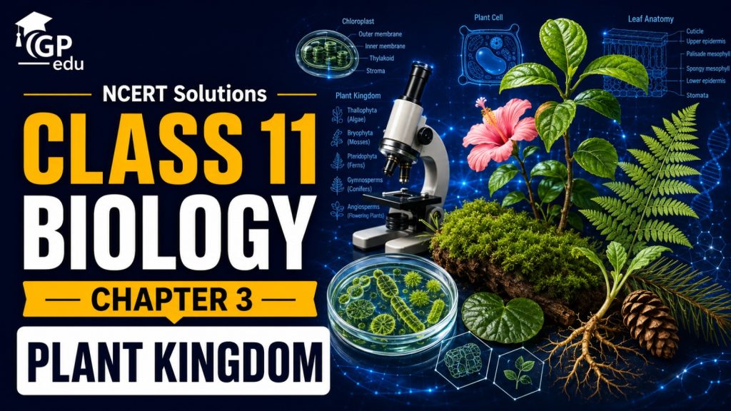 NCERT Solutions For Class 11 Biology Chapter 3