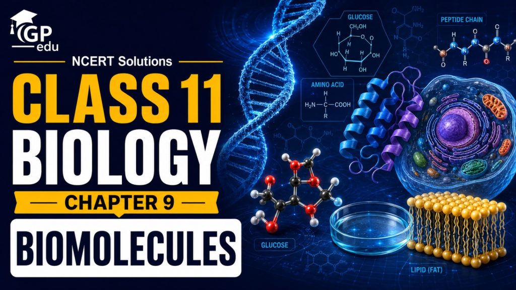 NCERT Solutions For Class 11 Biology Chapter 9- Biomolecules